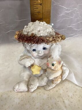 Dreamsicles Love My Kitty Cast Art Angel Figure 1994 Vintage Home Decor